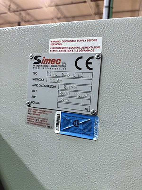 Simec Tube Saw MEC 120 CNC 2019