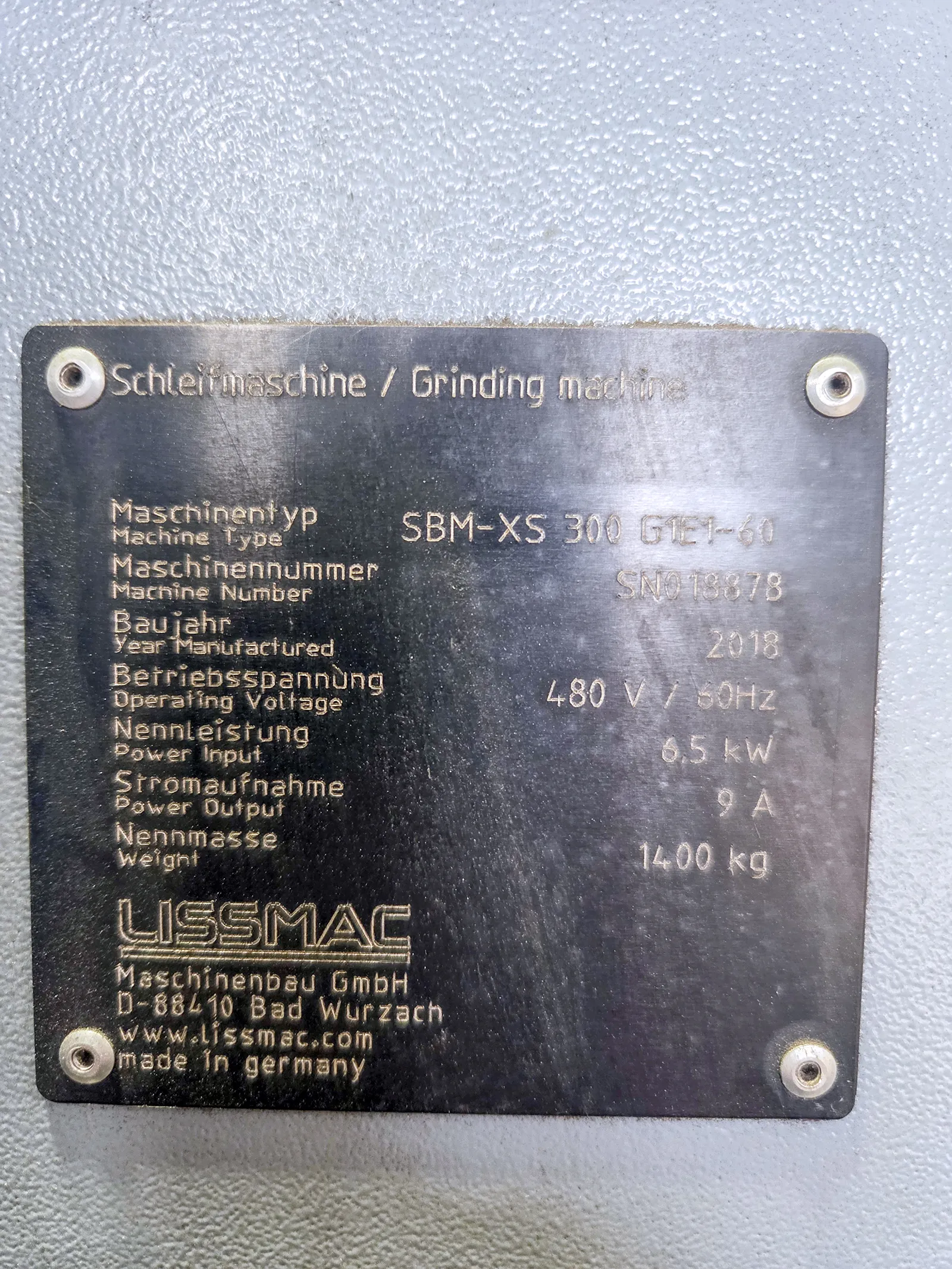 Lissmac SBM-XS 300 G1E1-60 2018_3704428