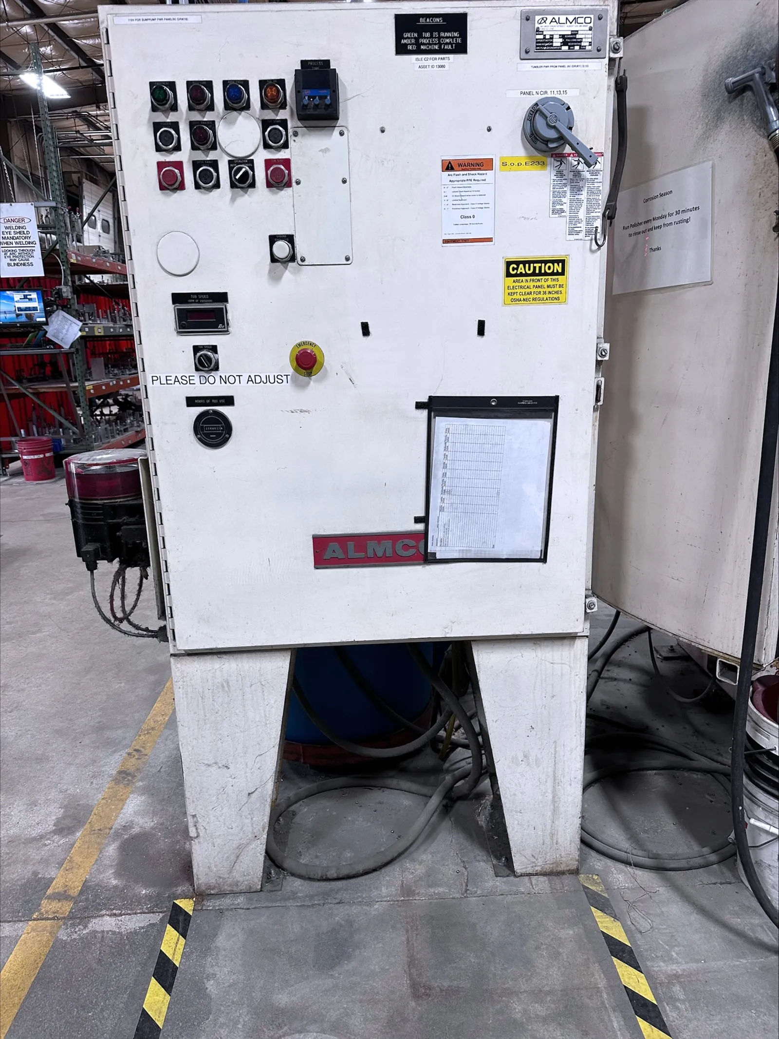 Almco OR-23V Round Bowl Vibratory Finishing Machine_3695289