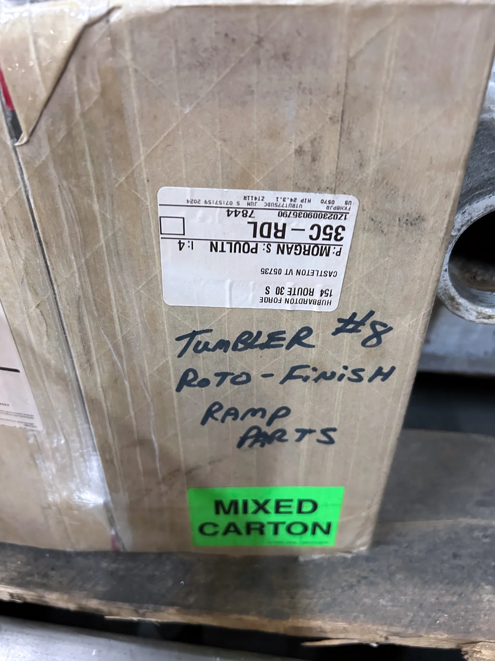 Hammond 10 Cubic Foot Roto-Finish ER-1011C Vibratory Finishing Machine_3695292