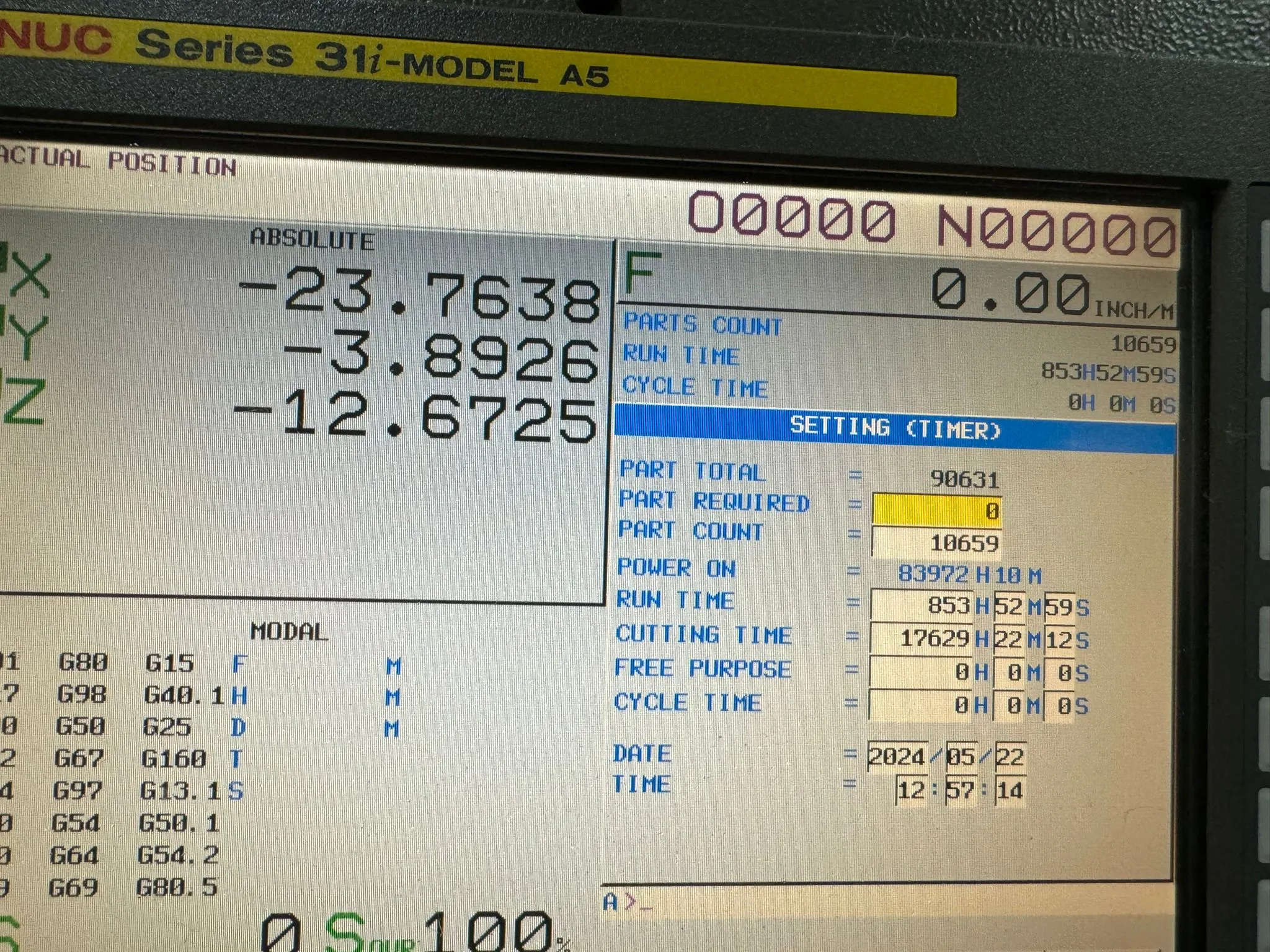 Used Drill and Tap Fanuc A-T21iFL 2008