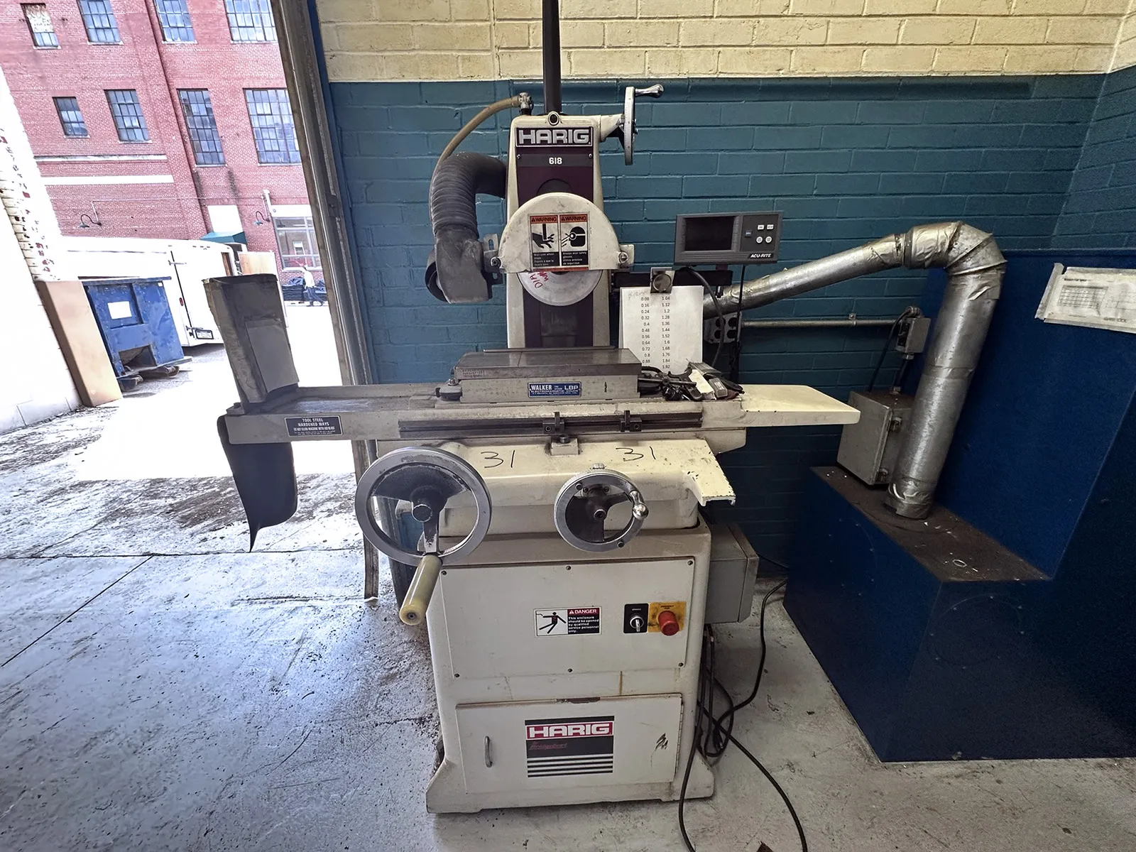 Harig 618 6 x 18 Surface Grinder w Dust Collector_3717453
