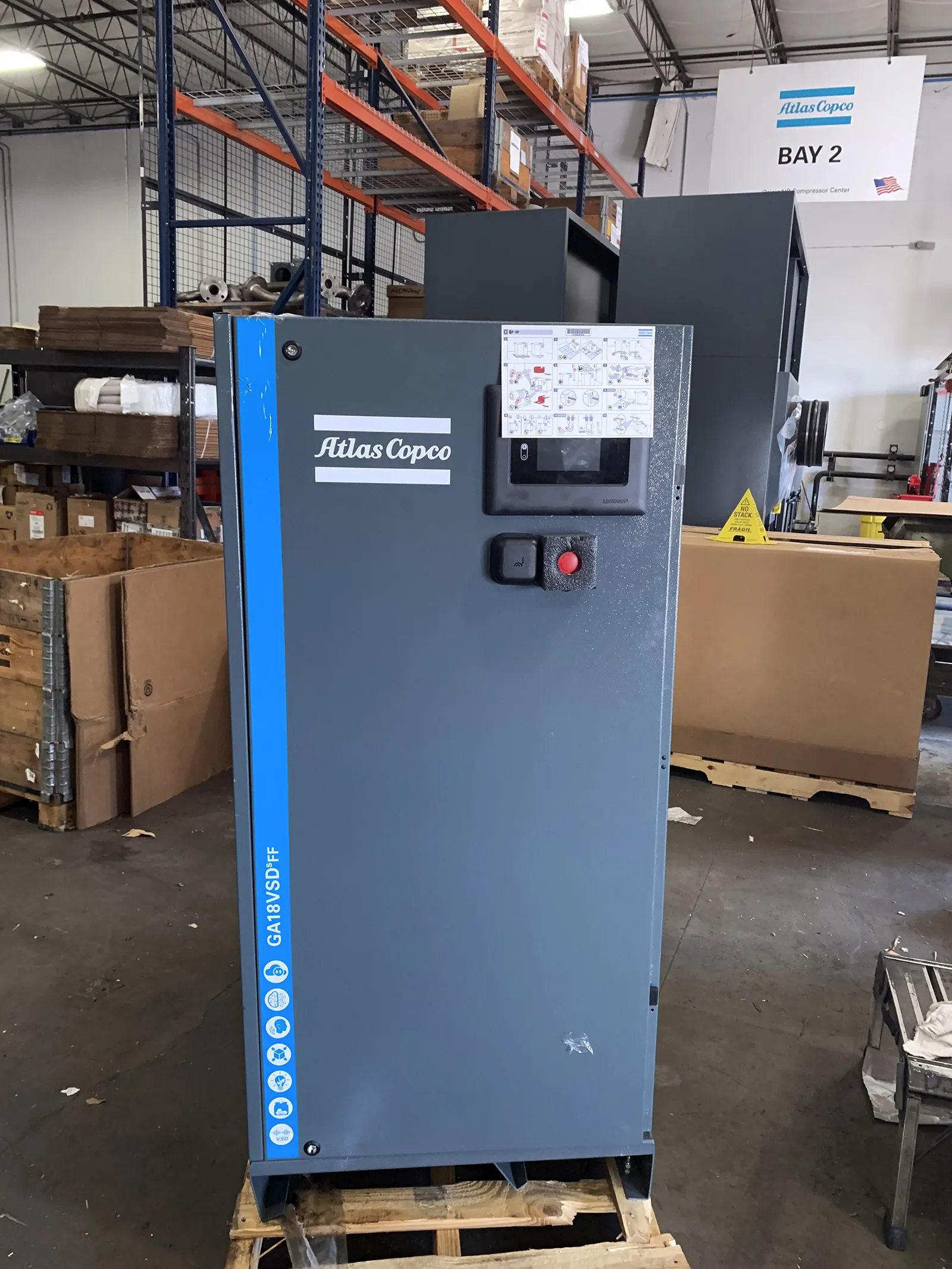 Atlast Copco GA18VSD Compressor w Dryer_3727338