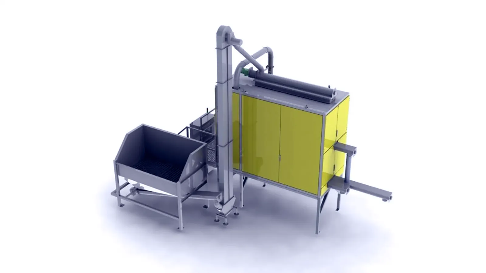 2024 Hamos KWS 2522‑2 Corona Electrostatic Separator – Full Line with Silo, Elevator & Dust System_3738500