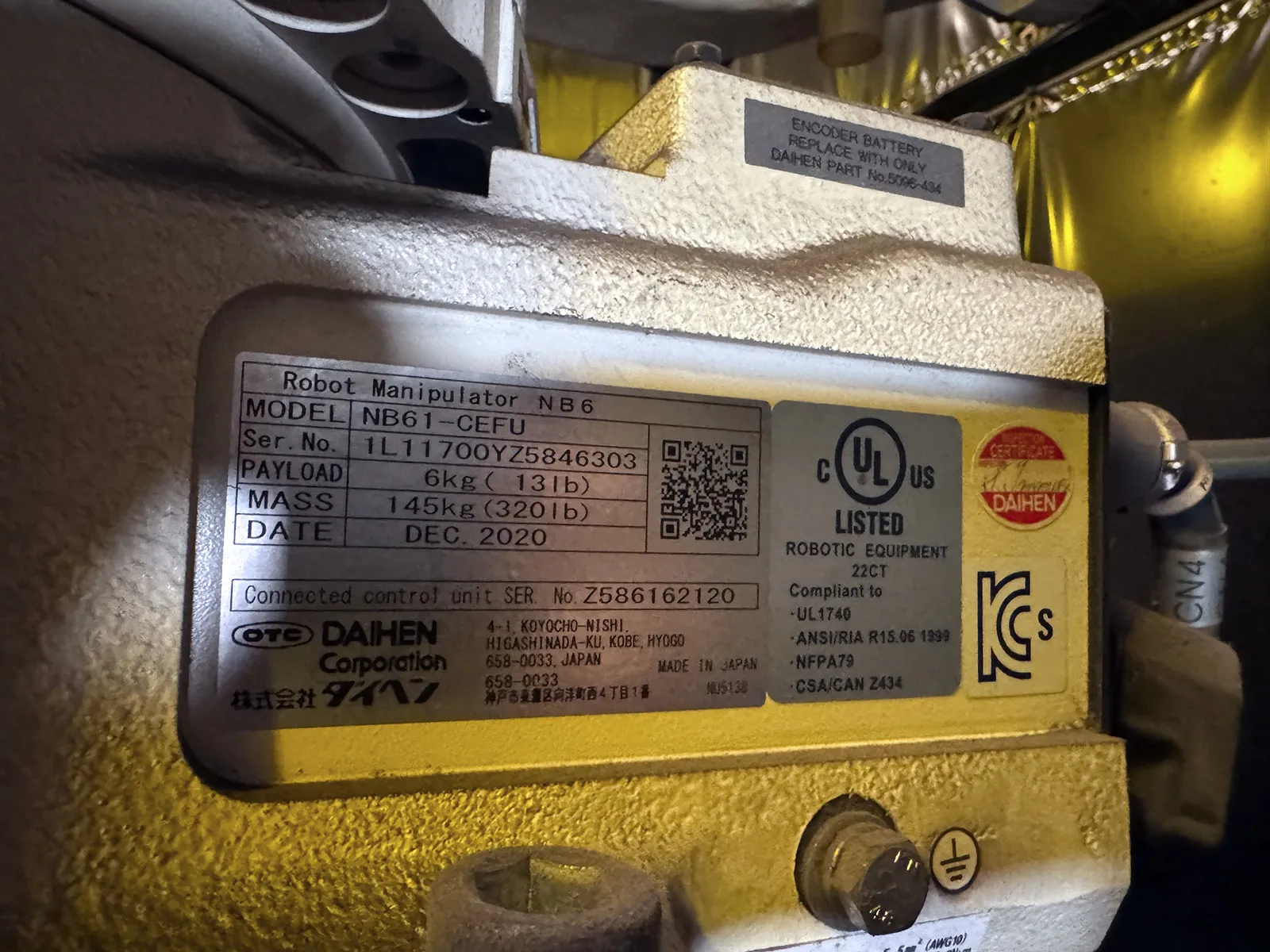 OTC TRI-ARC 1000 w Dual Arm FD-B6 Robotic Weld Cell_3767001