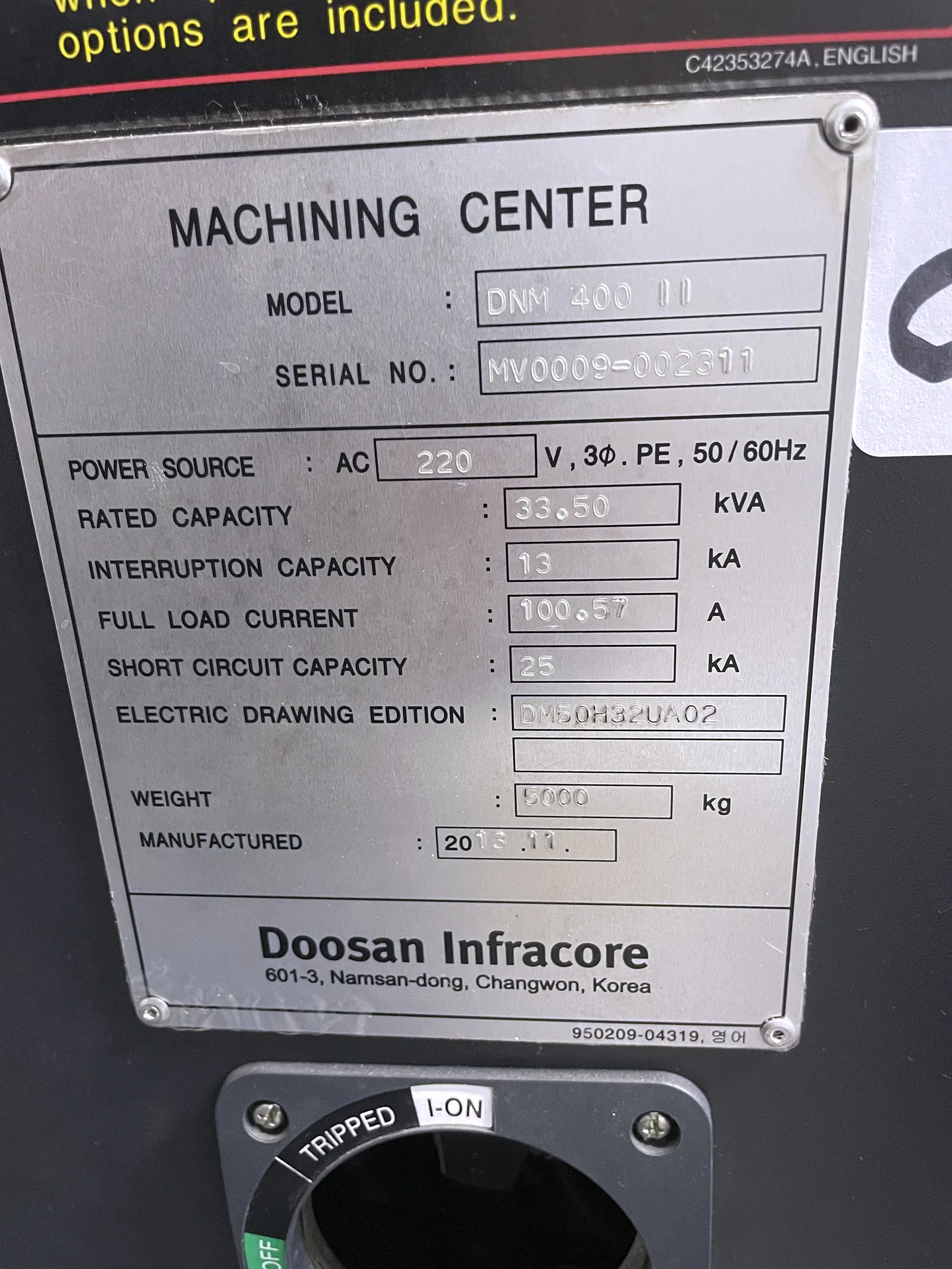 Doosan DNM400-II_3774164