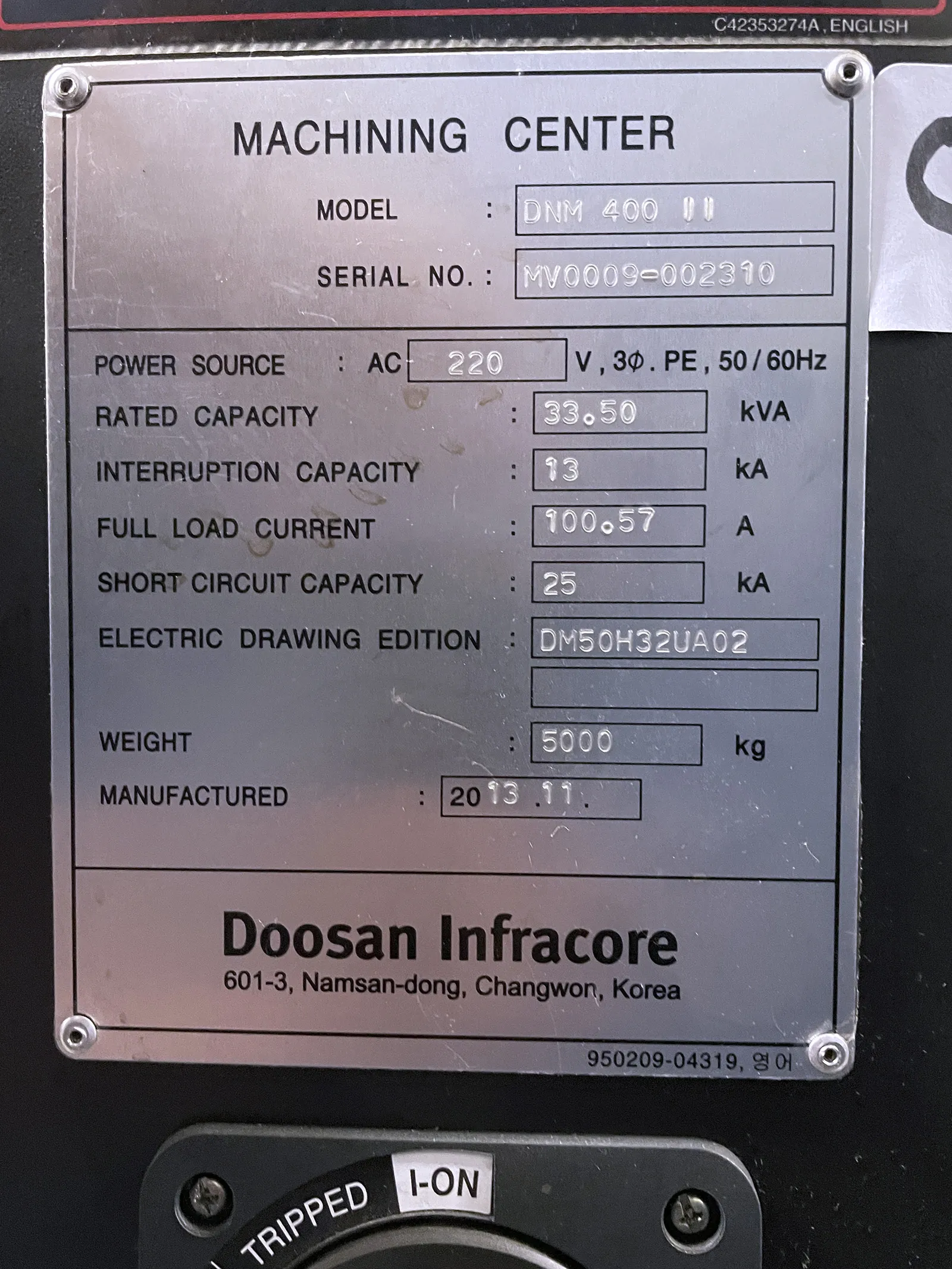 Doosan DNM400-II_3774295