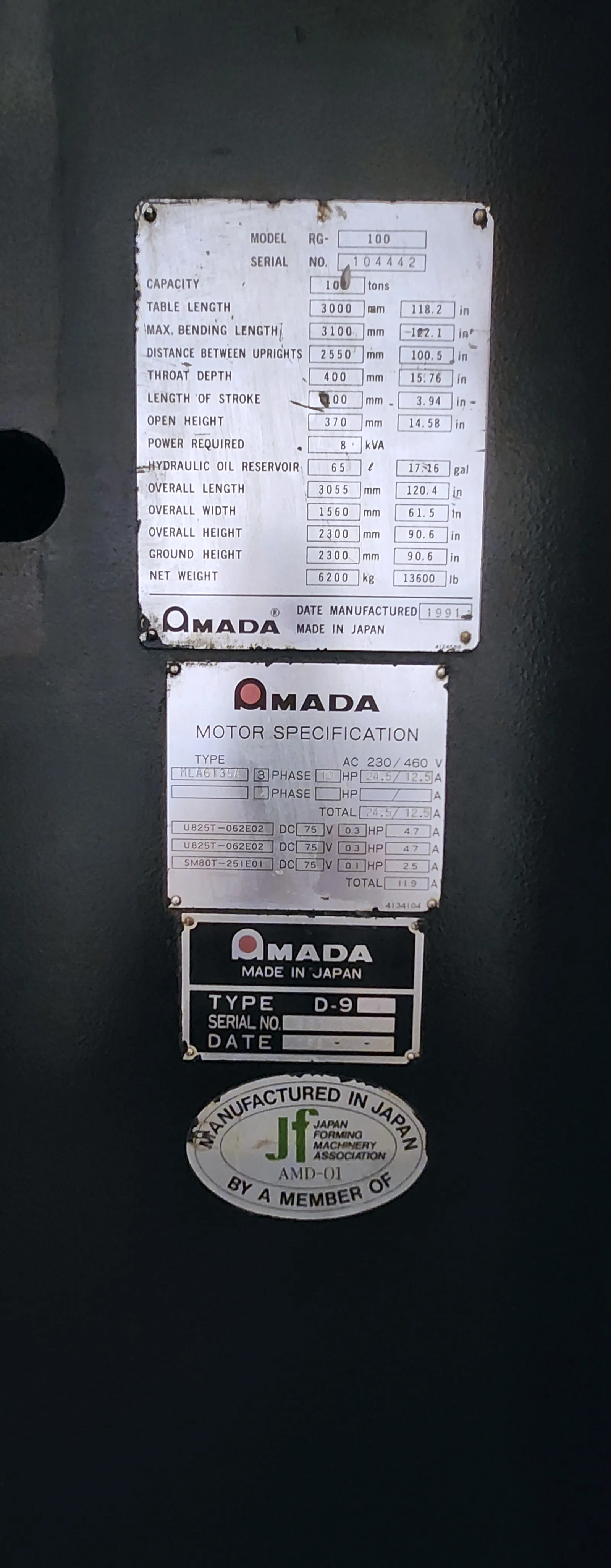 Amada RG 100 Press Brake_3770312