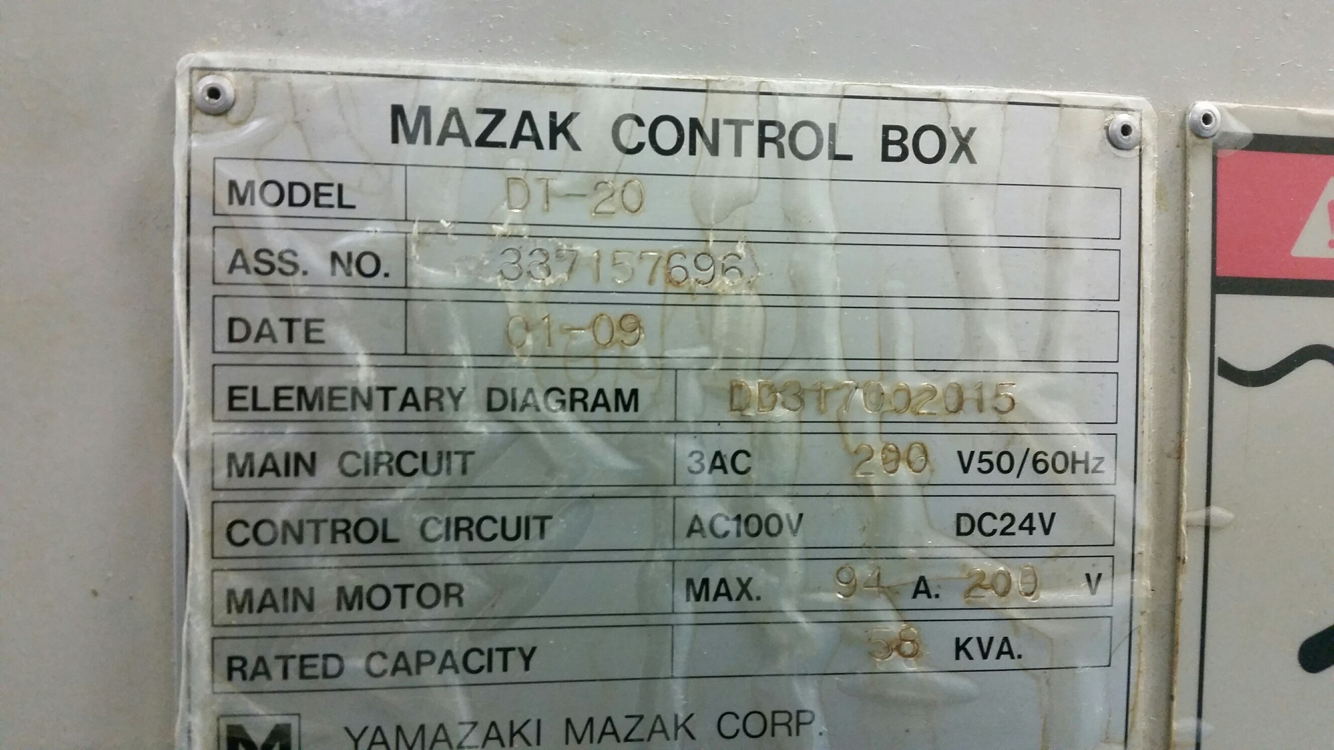 Mazak Dual Turn 20 2001 1