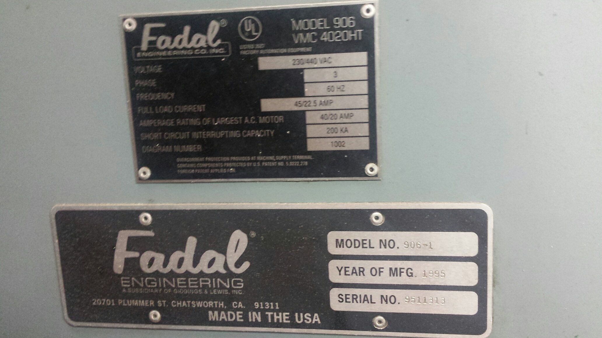 Fadal 4020 1995 1
