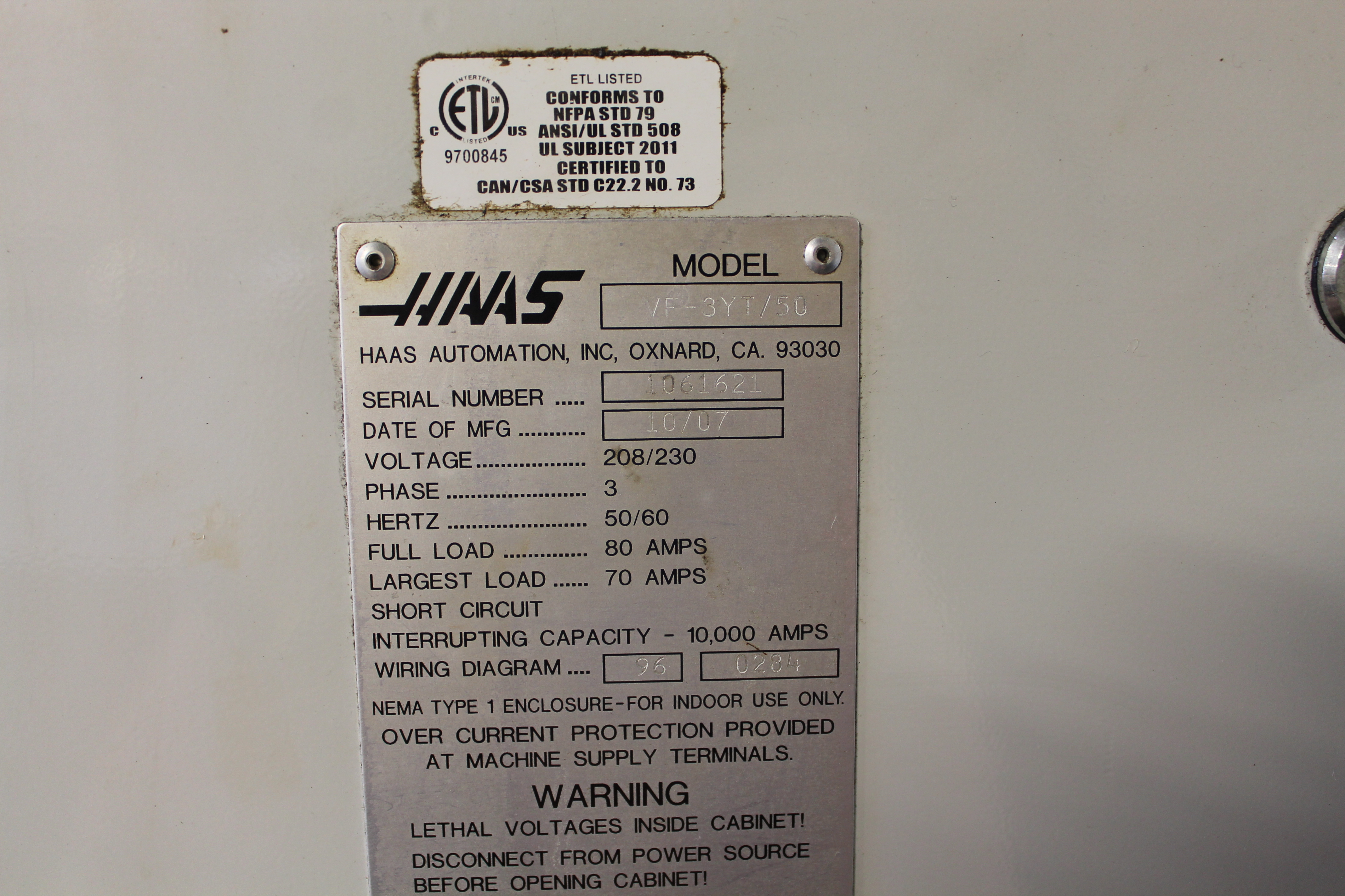 Haas VF-3YT 2007 1