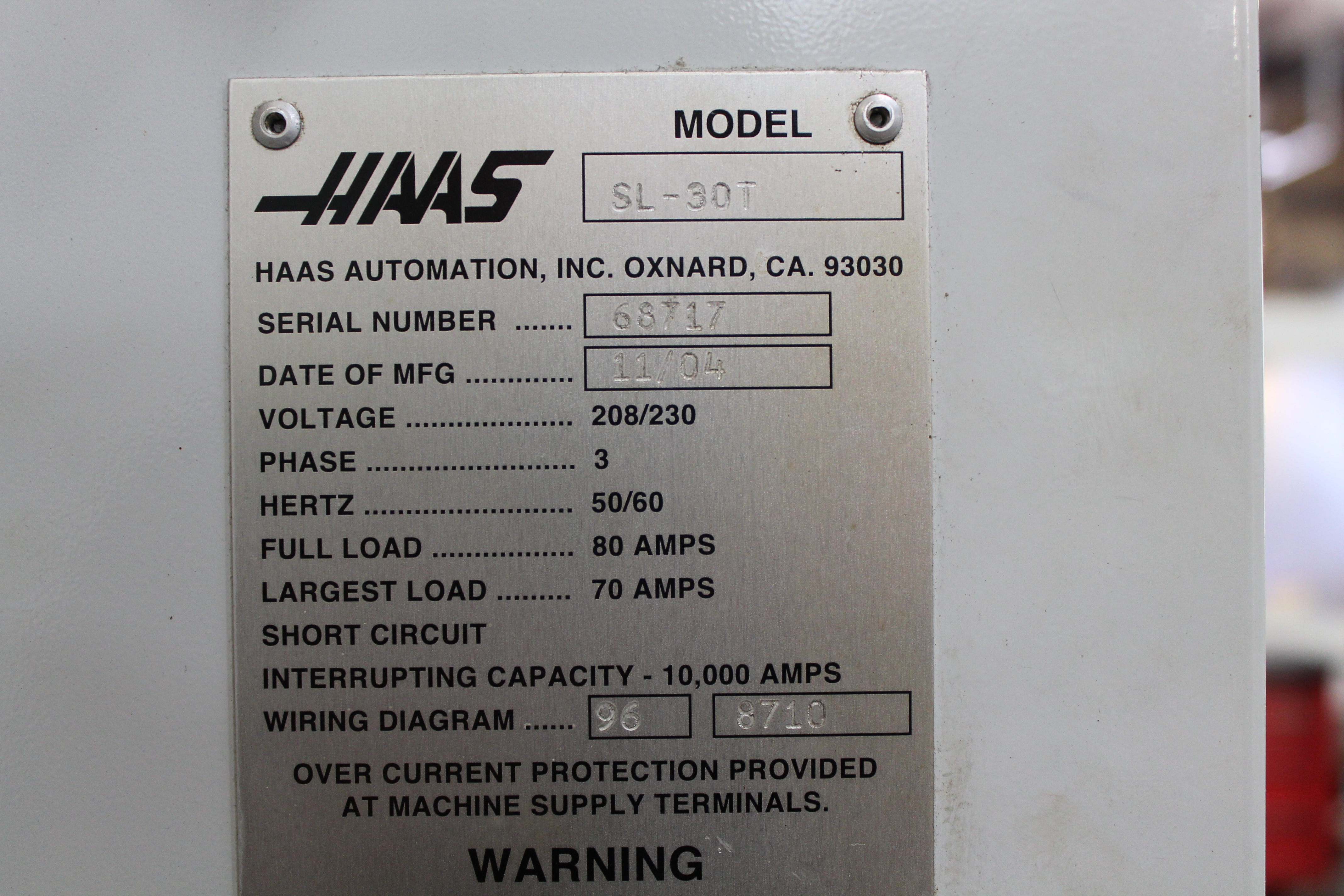 Haas SL-30T 2004 2