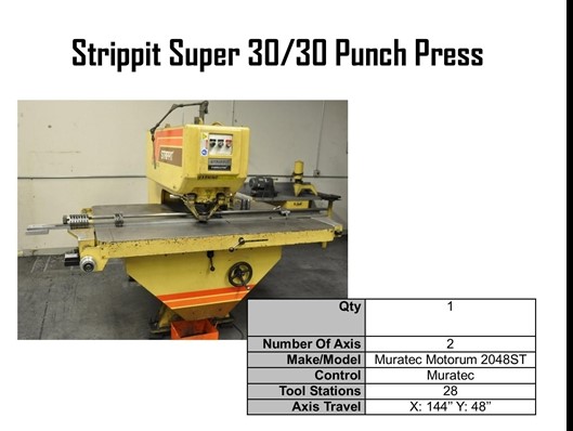 Strippit Super 30/30 1979 1