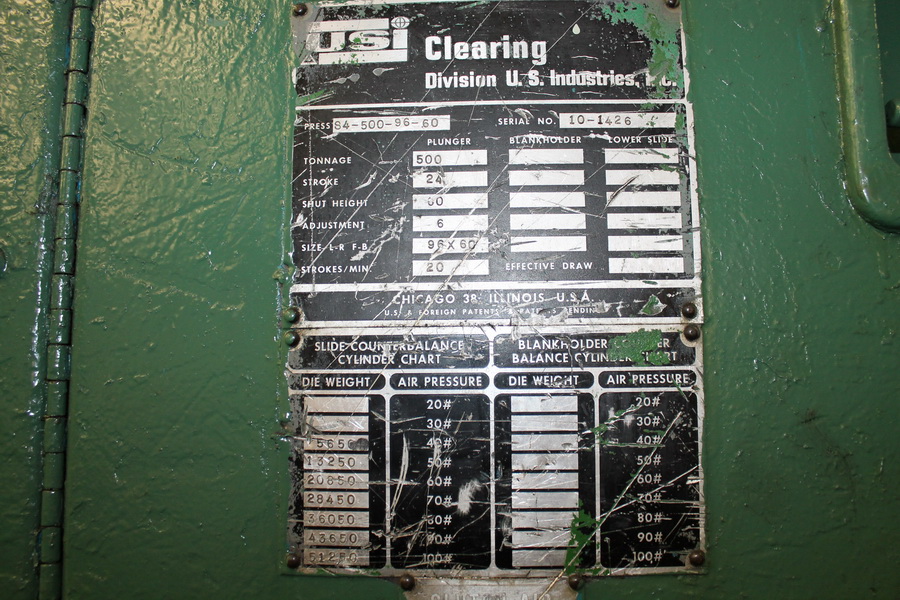Clearing S4-500-96-60 1962 2