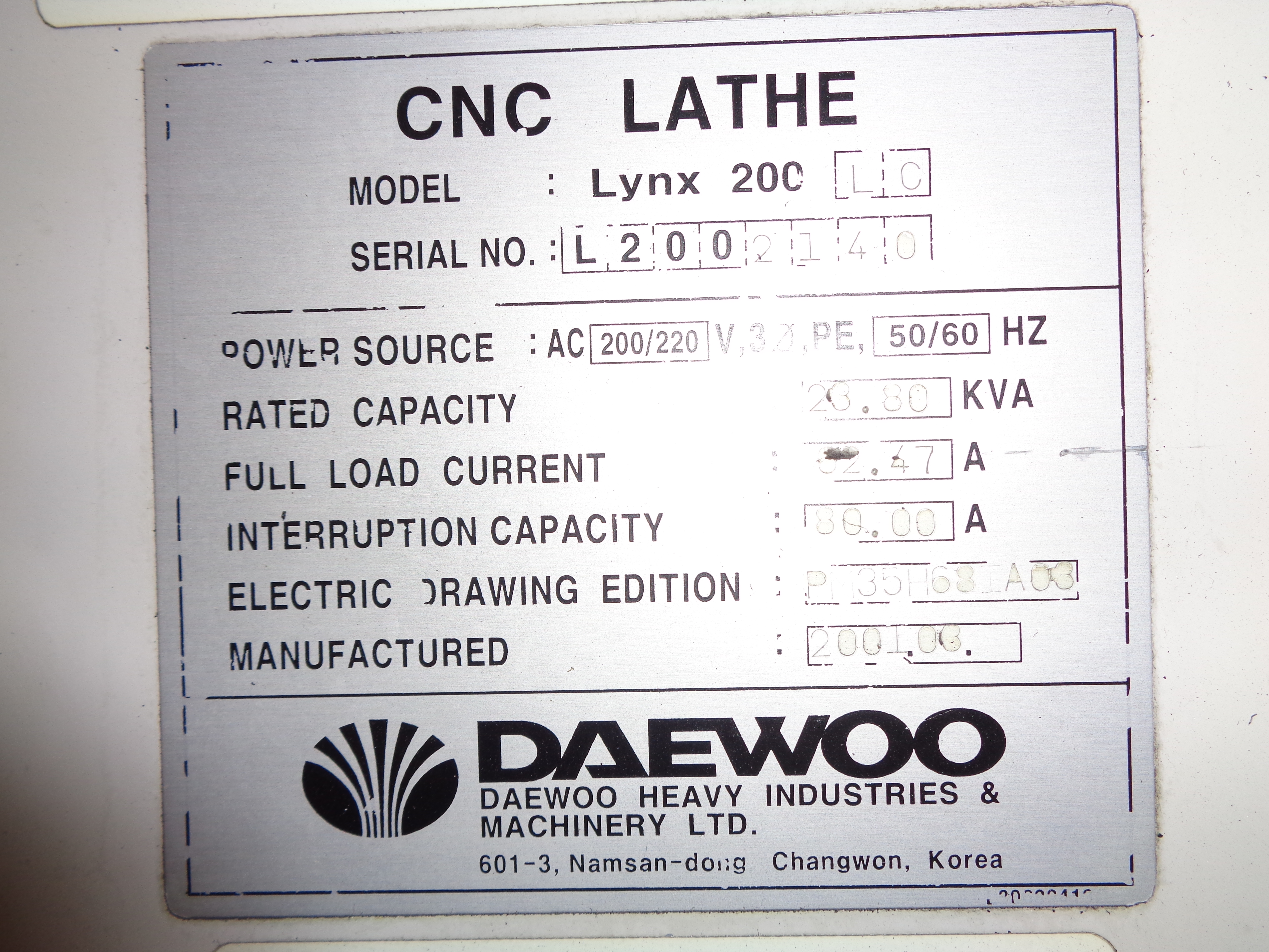 Daewoo Lynx 200LC 2001 2