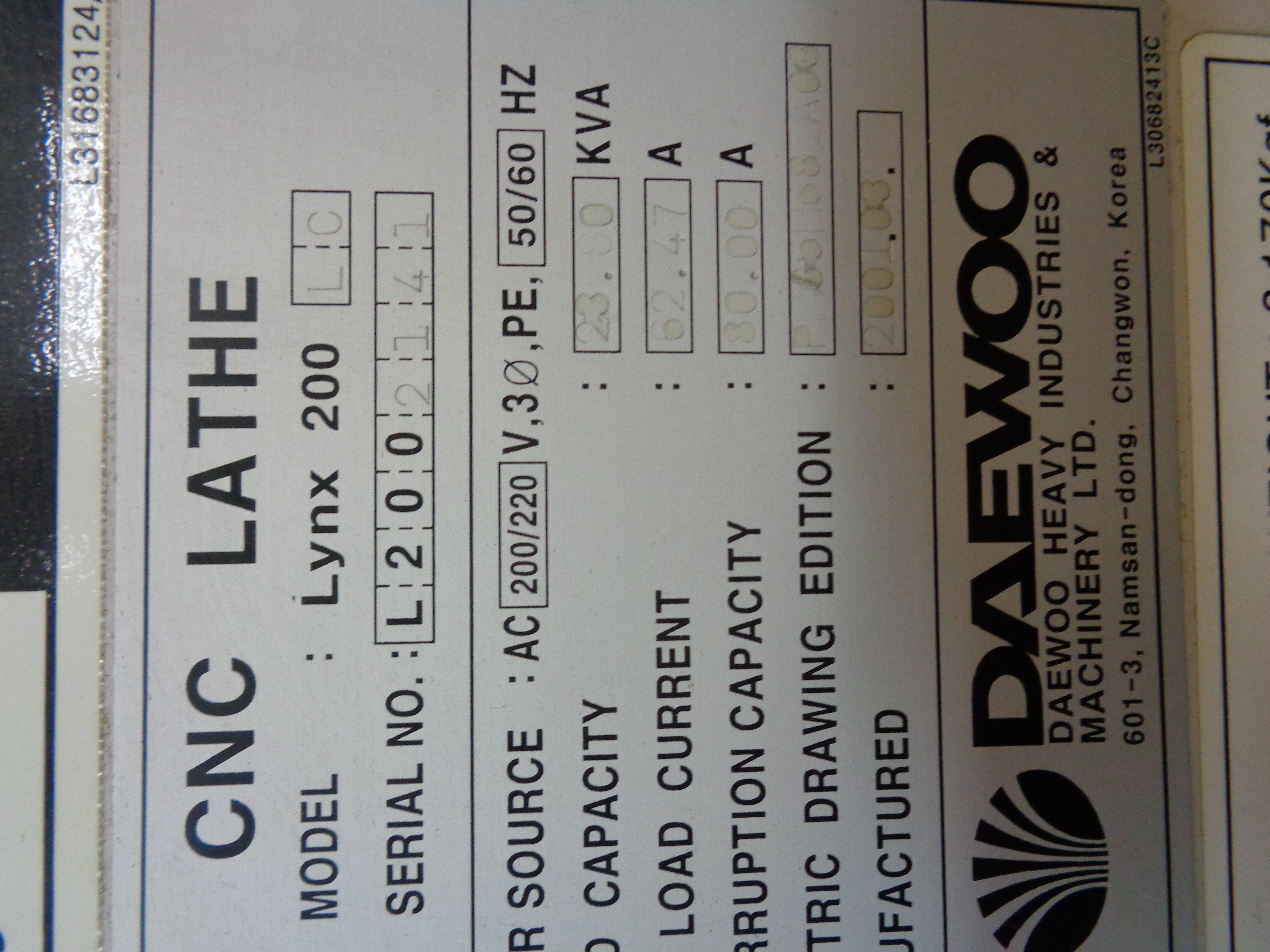 Daewoo Lynx 200LC 2001 2