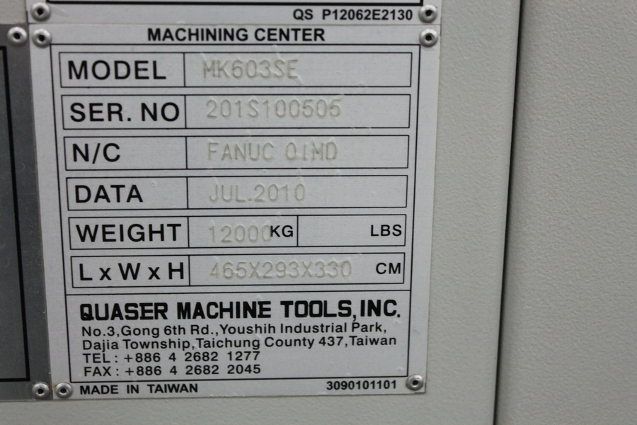 Quaser MK603SE 2010 2
