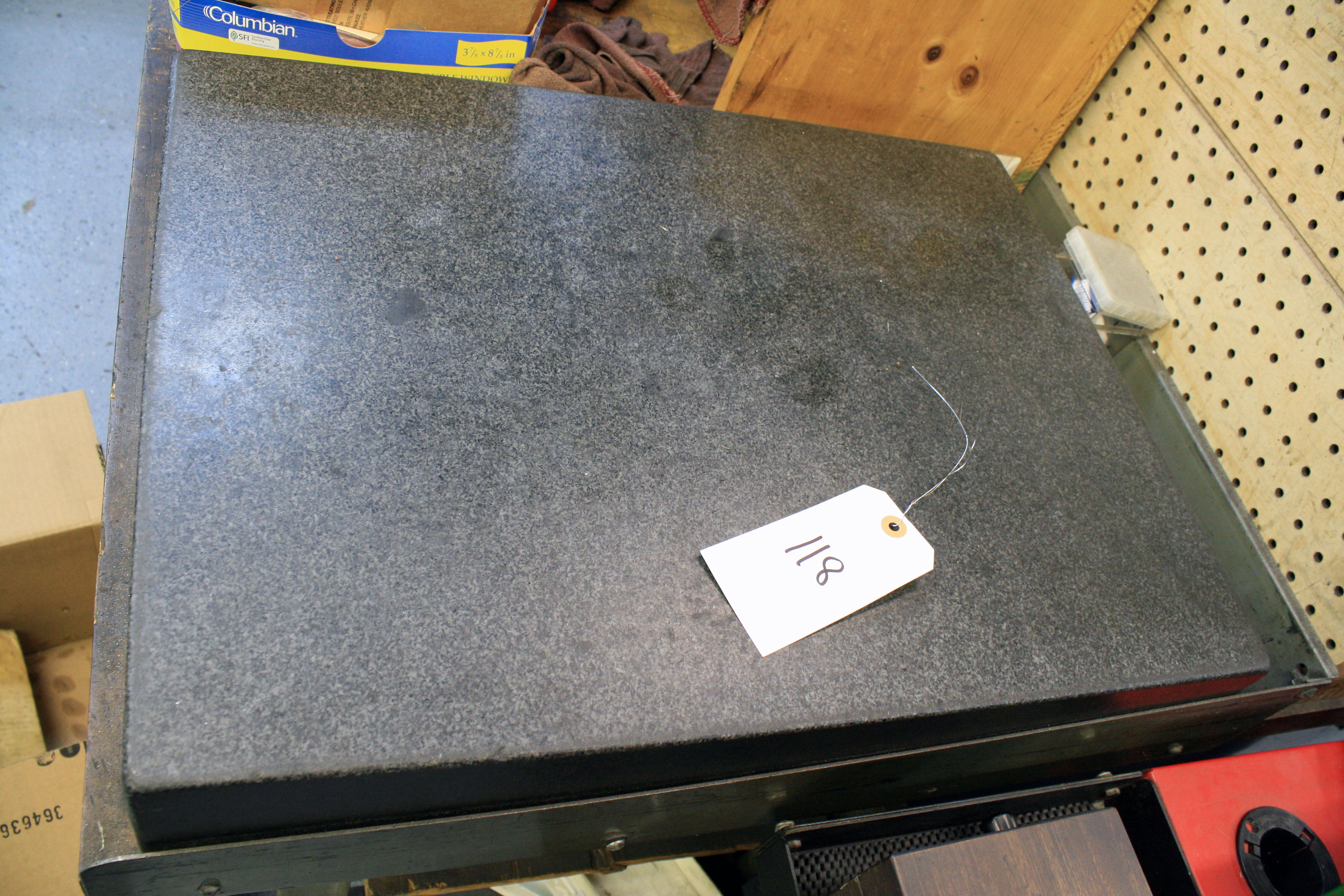 Lot 118 24" x 18" Granite Table  2