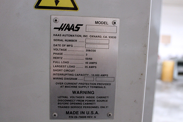 Haas Super Mini Mill 2003 2