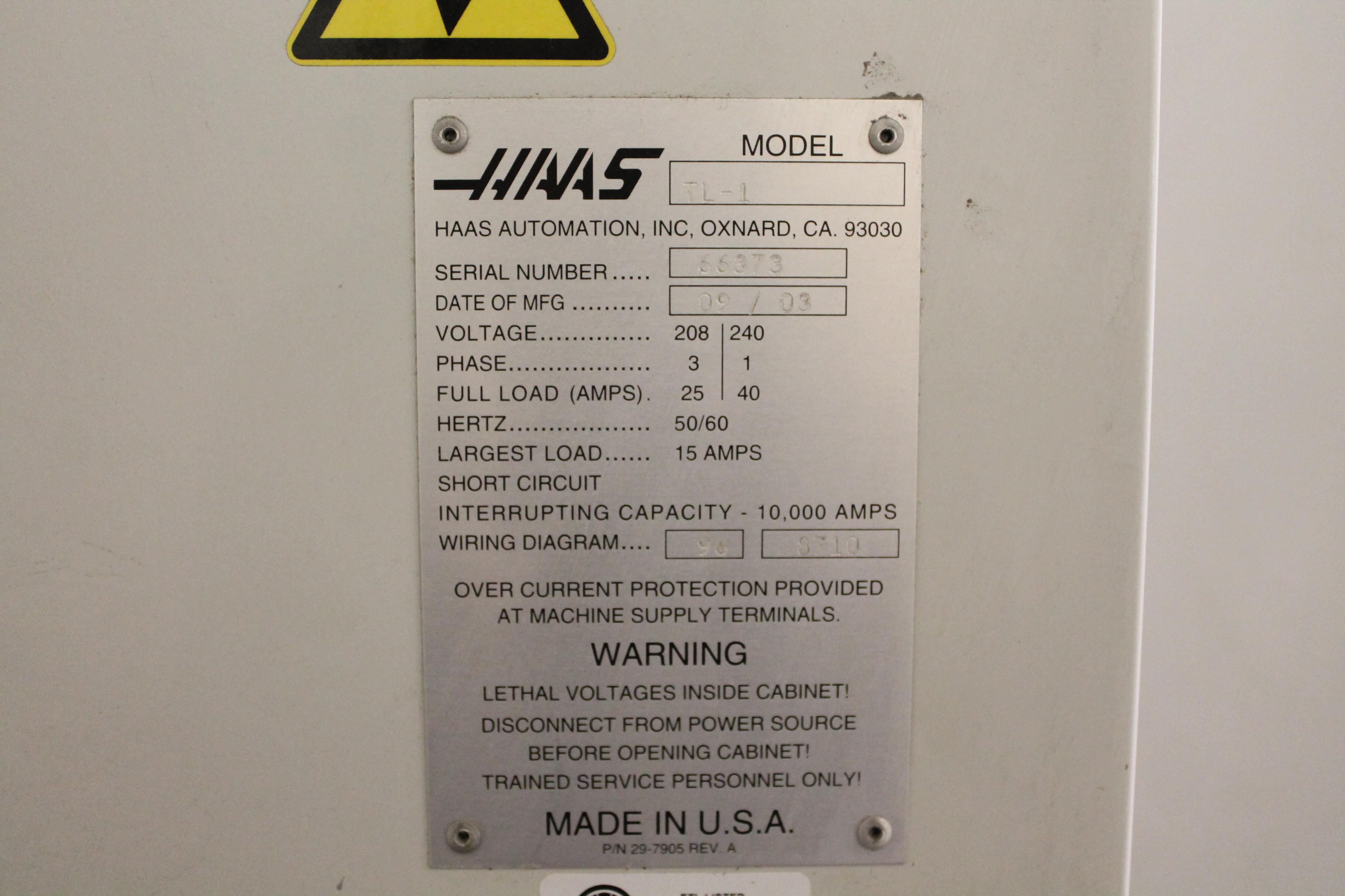 Haas TL-1 2003 2