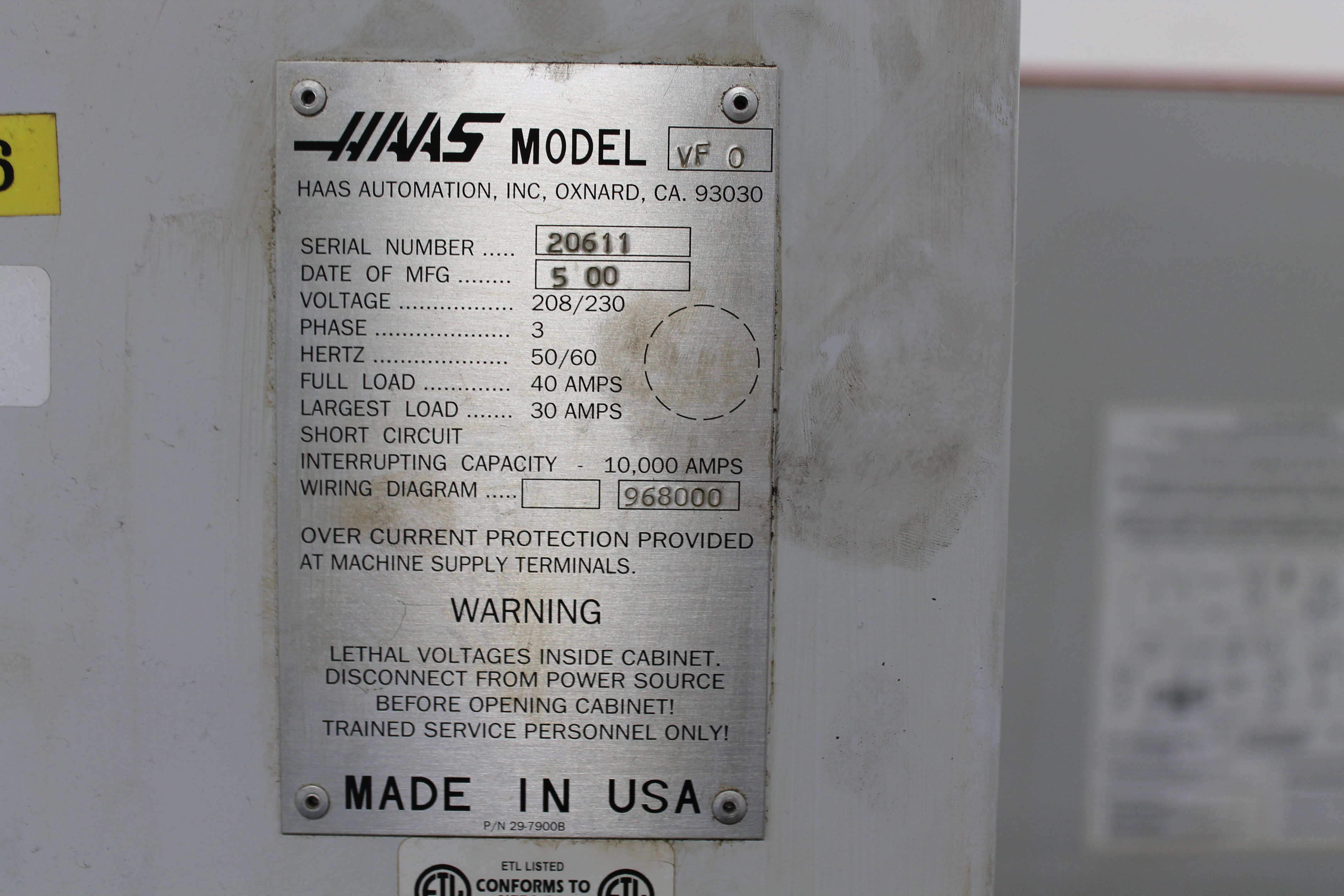 Haas VF-0 05/2000 2