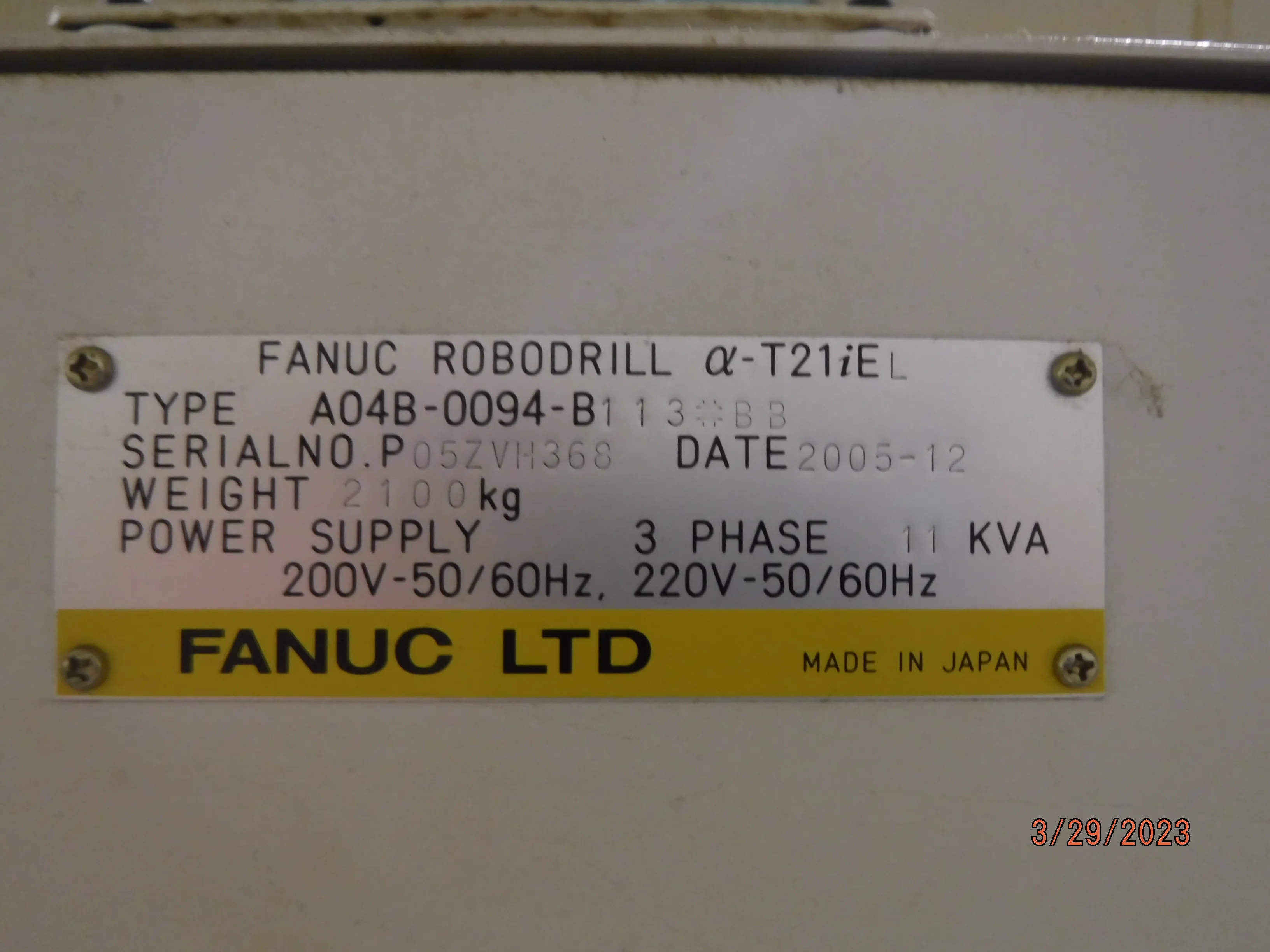 Fanuc A-T21iFL 2005 3