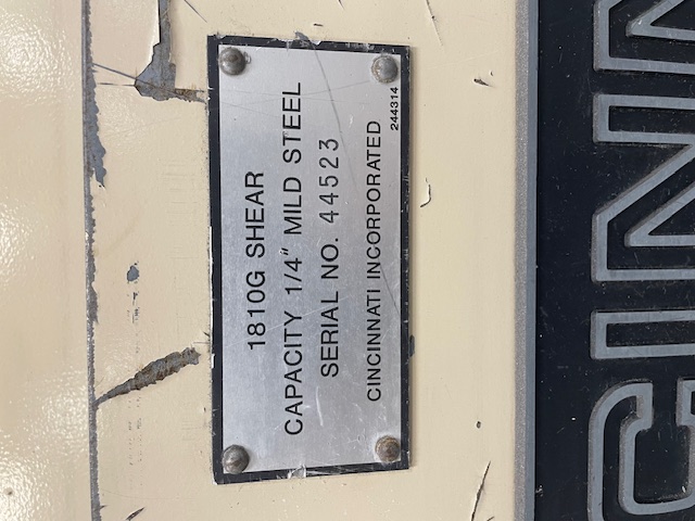 Cincinnati 1810G  1