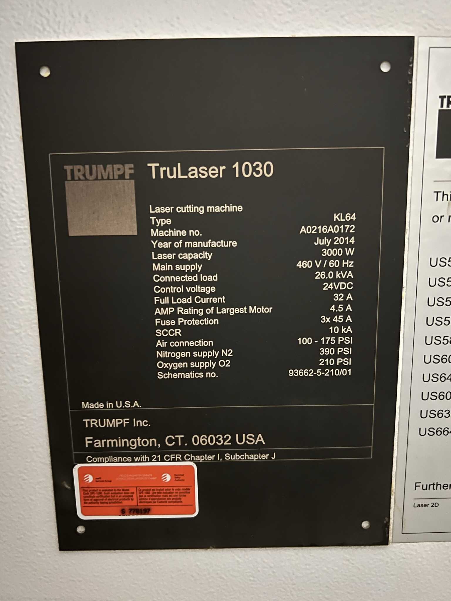 Trumpf TruLaser 1030 Fiber 2014 1