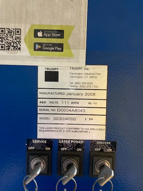 Trumpf TruLaser 3030 2008 1
