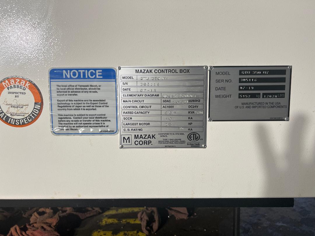 Mazak QTU350MY 2019 1