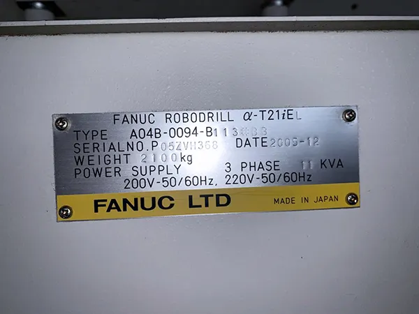 Fanuc A-T21iEL 2005 24