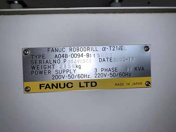 Fanuc A-T21iEL 2005 23