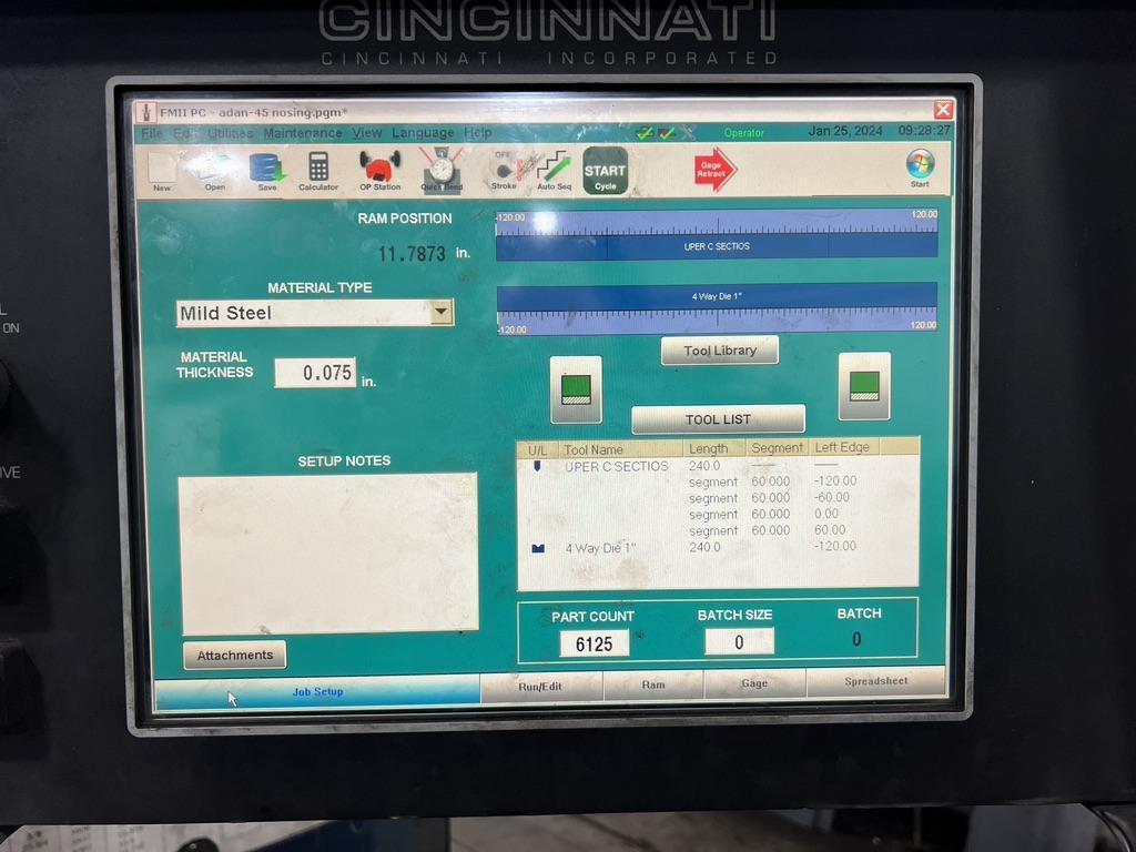 Hydraulic Press Brake Cincinnati 600FMII-16 2010 1