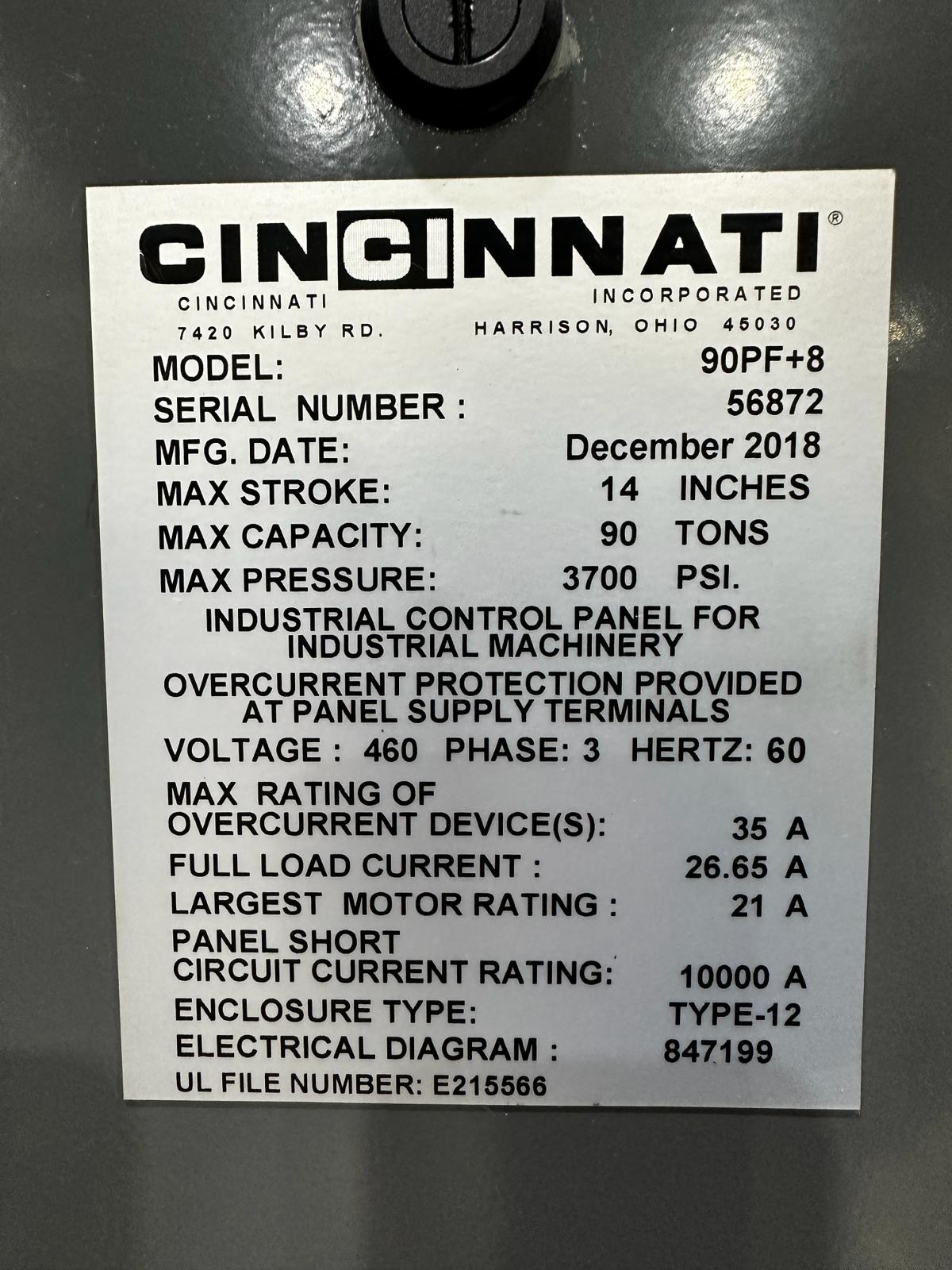 Cincinnati 90PF+8 2018 1